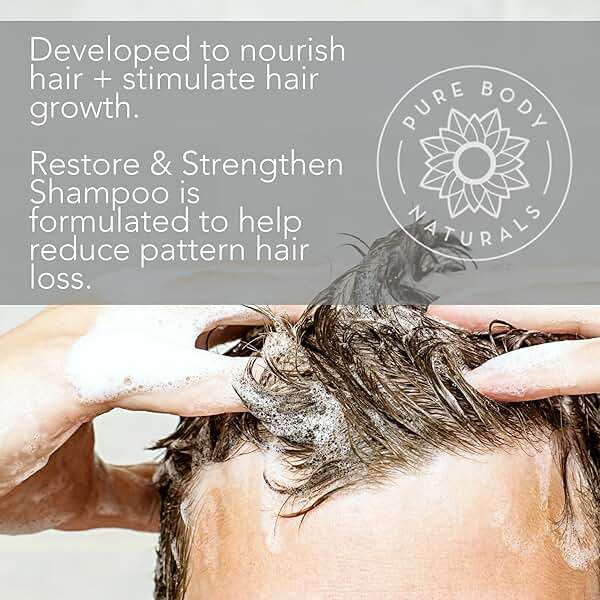 Pure Body Naturals Hair Loss Shampoo to Restore and Strengthen, Large 16 Ounce, DHT Blocker Shampoo for Thinning Hair, for Men and Women (Label Varies) - Image 5