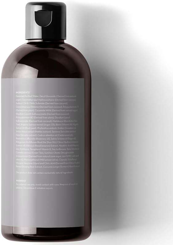 Pure Body Naturals Hair Loss Shampoo to Restore and Strengthen, Large 16 Ounce, DHT Blocker Shampoo for Thinning Hair, for Men and Women (Label Varies) - Image 7