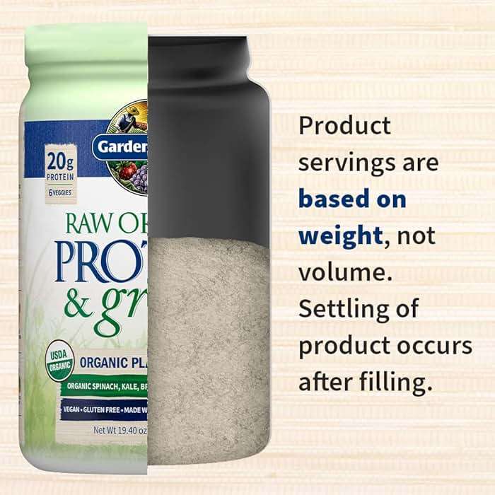 Garden of Life Raw Protein & Greens Vanilla Protein Powder – 20g Plant Based Greens Powder, Probiotics & Enzymes, Post-Workout Recovery, Vegan, Gluten-Free, Non-GMO, 20 Servings - Image 5