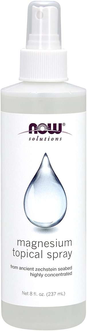 NOW Foods Solutions, Magnesium Topical Spray, from the Ancient Seabed, Highly Concentrated, 8 Fl Oz (Pack of 1) - Image 1