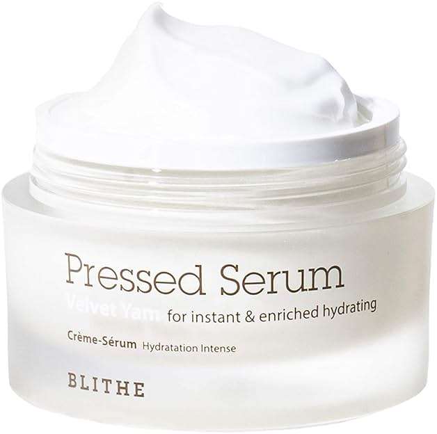 BLITHE Pressed Serum 68.79% Wild Yam Moisturizing Serum with Cream Texture for Women, Vegan Mucin Safe for Sensitive Skin, Korean Skincare 1.68 Fl Oz - Image 1
