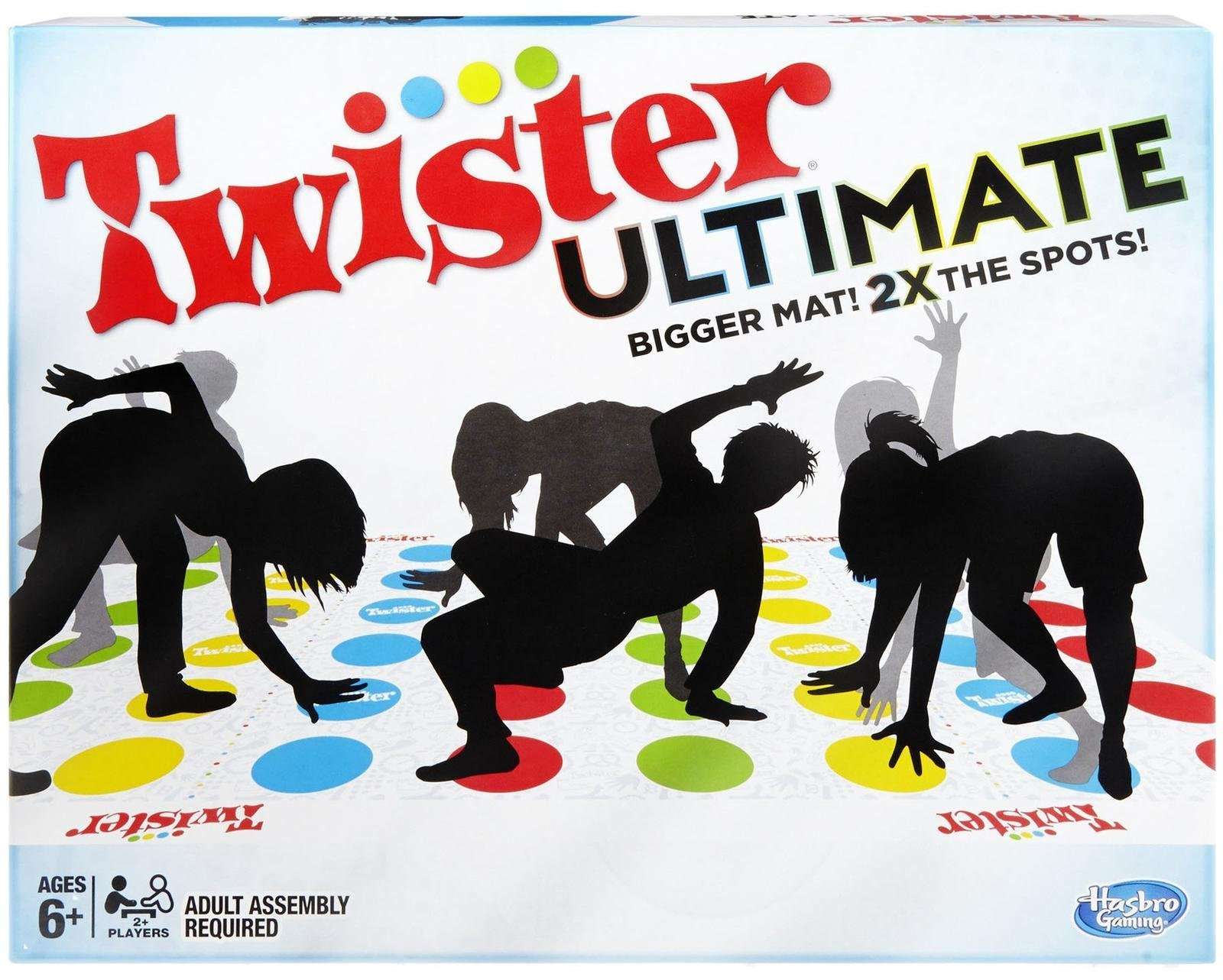 Hasbro Gaming Twister Ultimate: Bigger Mat, More Colored Spots, Family, Kids Party Game Age 6+; Compatible with Alexa (Amazon Exclusive) - Image 2