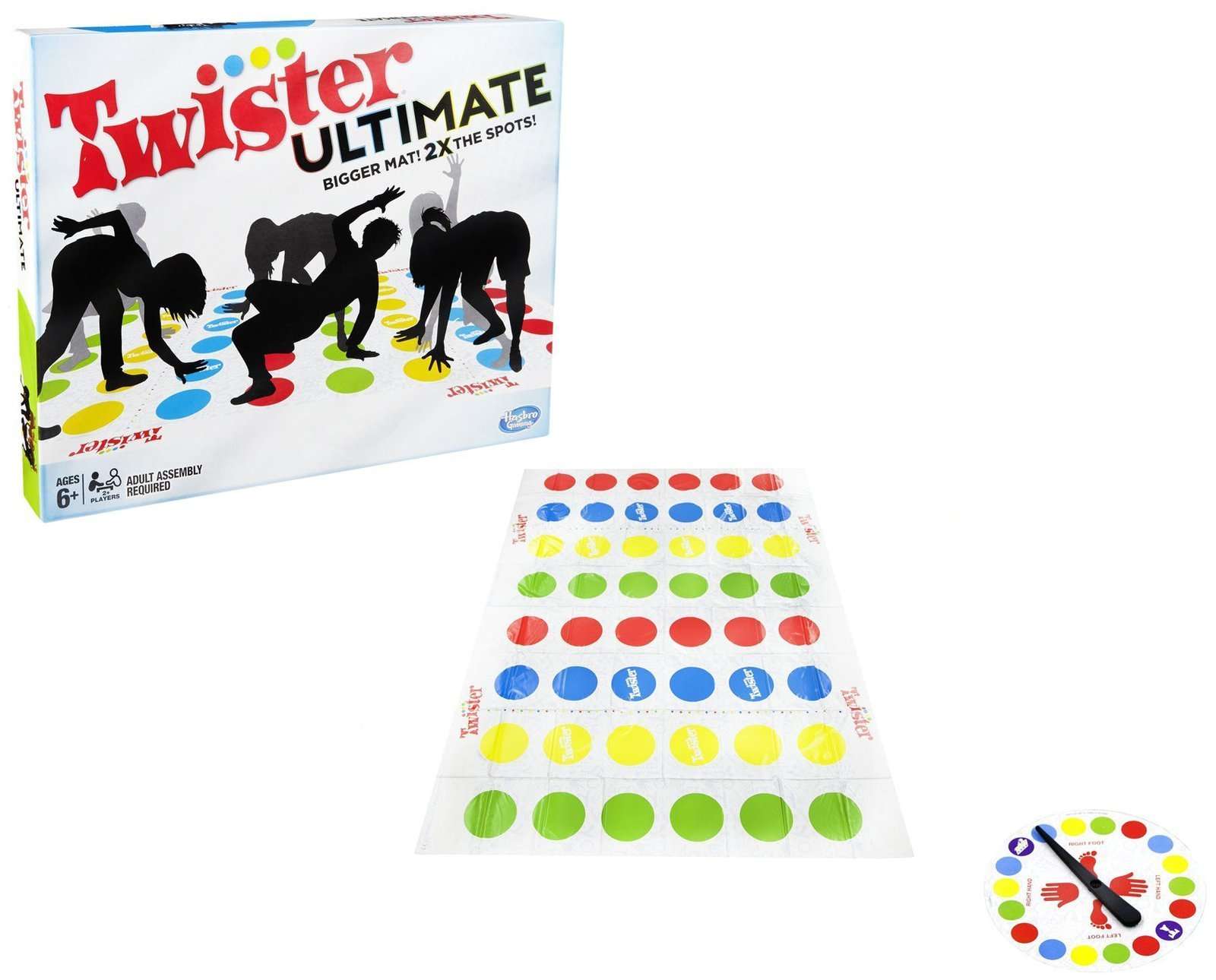 Hasbro Gaming Twister Ultimate: Bigger Mat, More Colored Spots, Family, Kids Party Game Age 6+; Compatible with Alexa (Amazon Exclusive) - Image 5