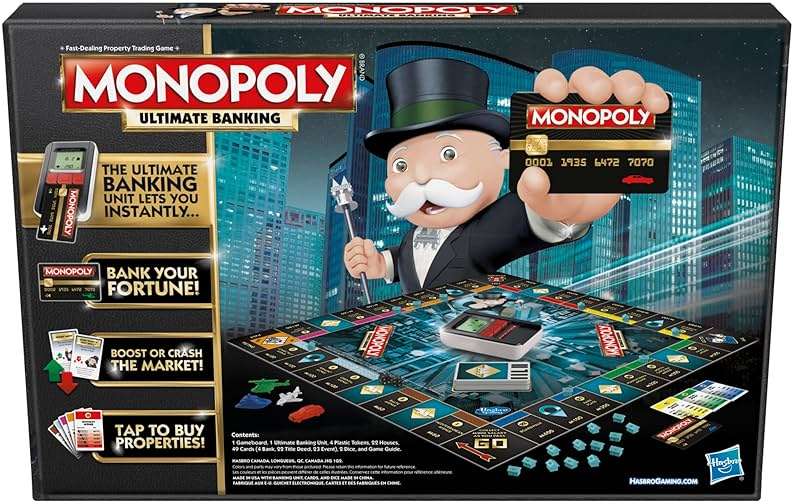 Hasbro Gaming Monopoly Ultimate Banking Edition Board Game for Families and Kids Ages 8 and Up, Electronic Banking Unit (Amazon Exclusive) - Image 3