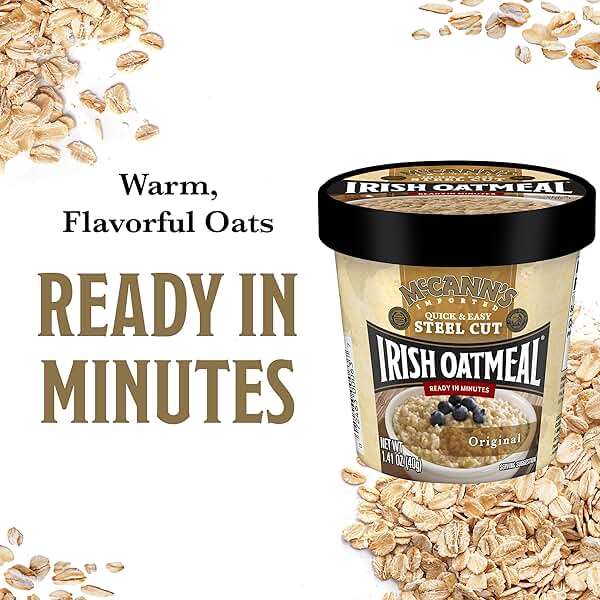McCann's Irish Oatmeal Instant Oatmeal Cup, Original, 1.4 Ounce (Pack of 12) - Image 6