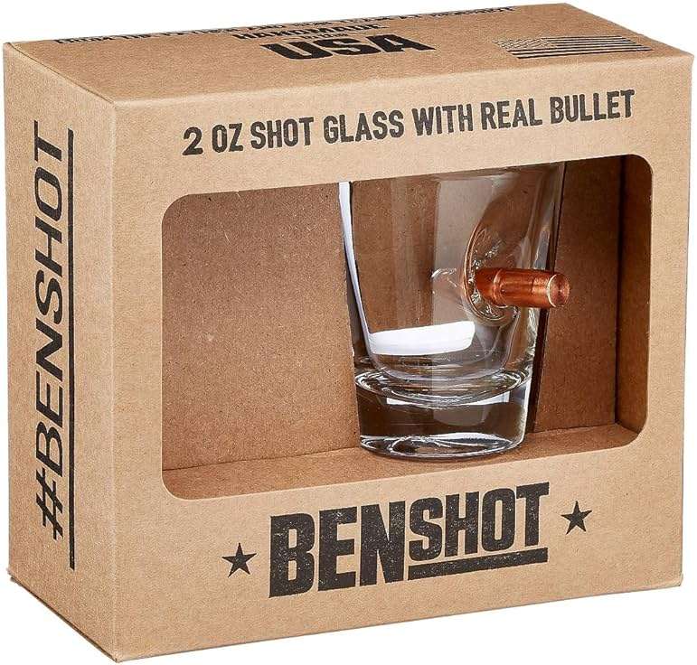 BenShot Shot Glass with Real .308 Bullet - 2oz | Made in the USA - Image 4