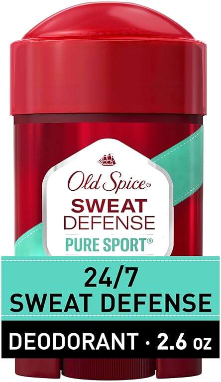 Old Spice Antiperspirant and Deodorant for Men, 24/7 Sweat and Odor Protection, Legendary Fragrance, Sweat Defense, Pure Sport Plus, 2.6 oz - Image 1