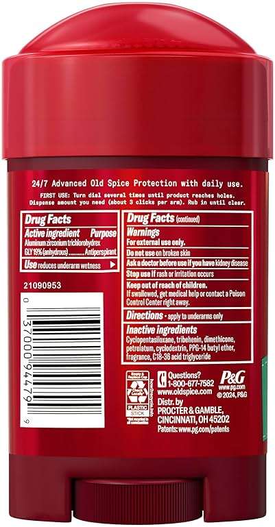 Old Spice Antiperspirant and Deodorant for Men, 24/7 Sweat and Odor Protection, Legendary Fragrance, Sweat Defense, Pure Sport Plus, 2.6 oz - Image 8