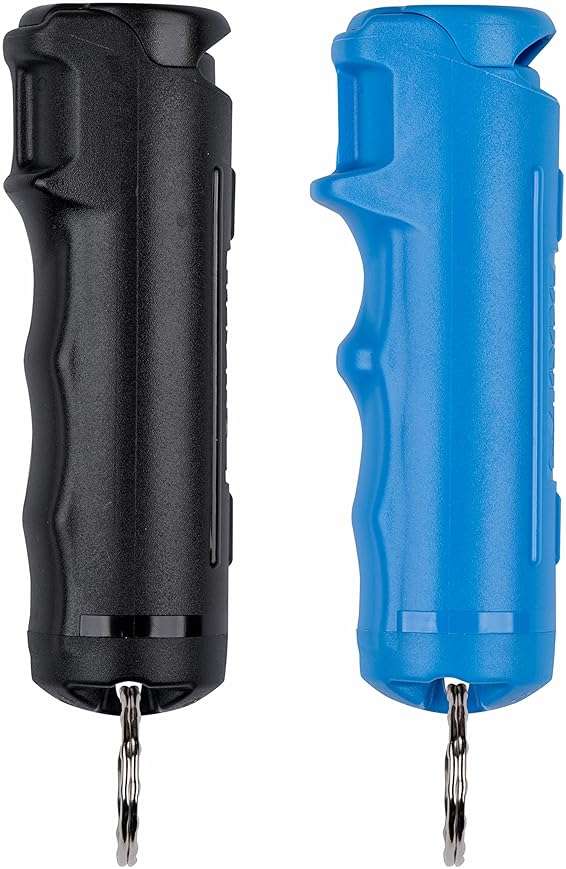 SABRE Pepper Gel Kit with Blue Water Practice Spray, 25 Bursts, Maximum Strength, Gel Is Safer, Ergonomic Finger Grip, Fast Flip Top Safety, Comes With A Blue Water Practice Spray Canister - Image 1
