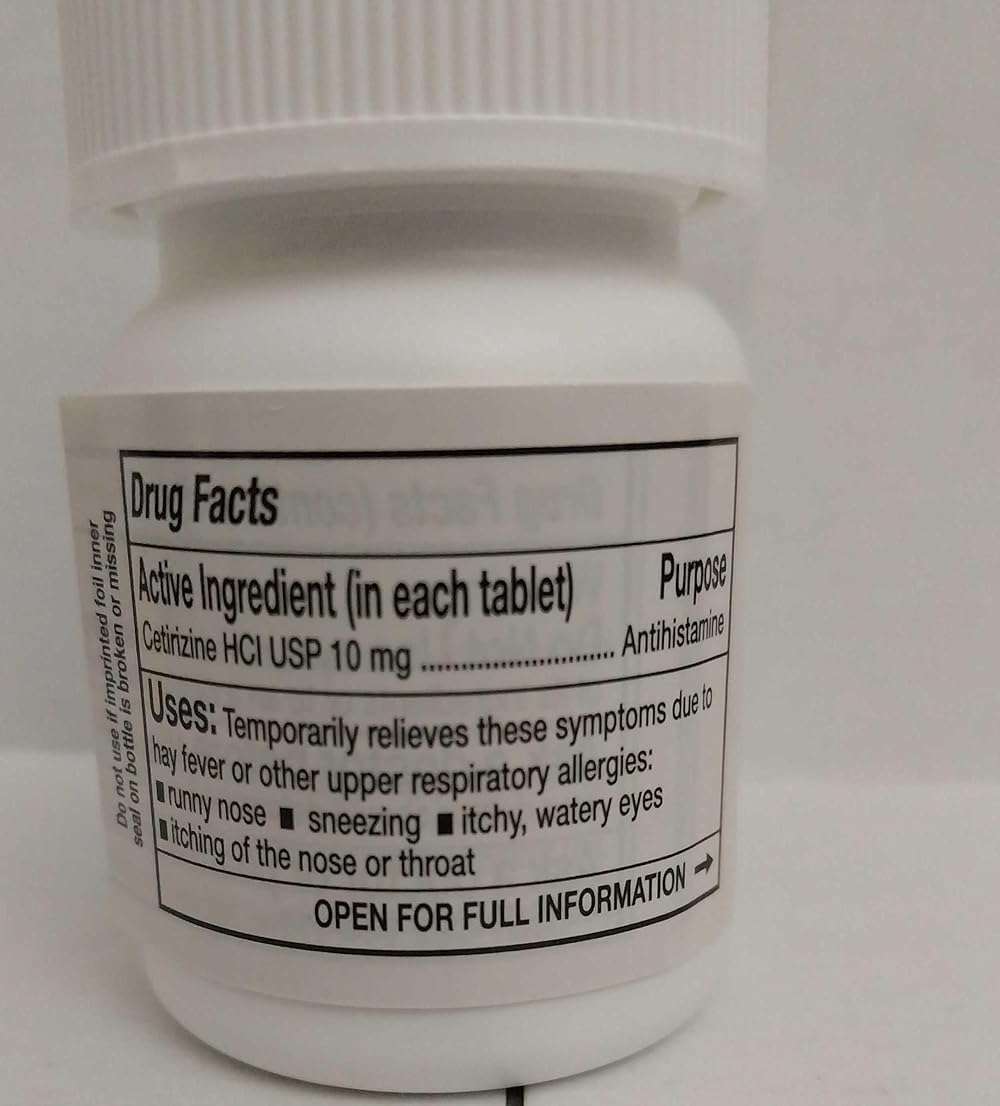 Cetirizine 10 mg Antihistamine Tablets Generic for Zyrtec 24 Hour Allergy Tablets 100 Tablets per Bottle Pack of 2 Total 200 Tablets by Pack Pharmaceuticals - Image 2