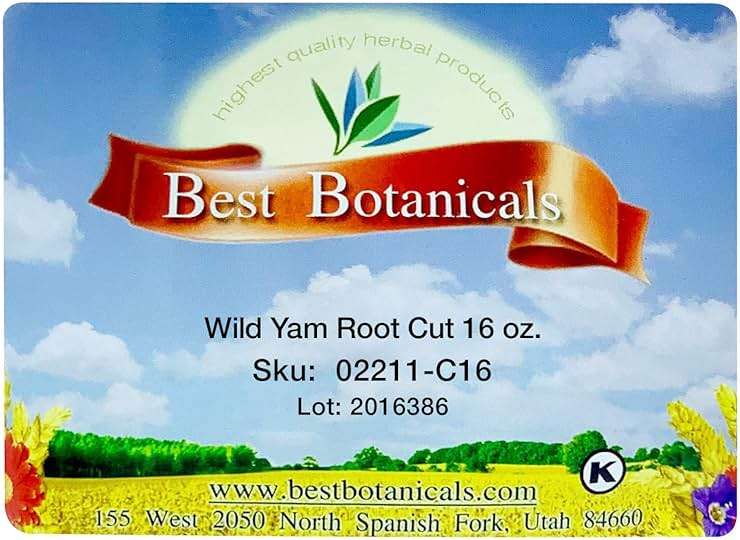 Best Botanicals Wild Yam Root Cut 16 oz. - Image 5