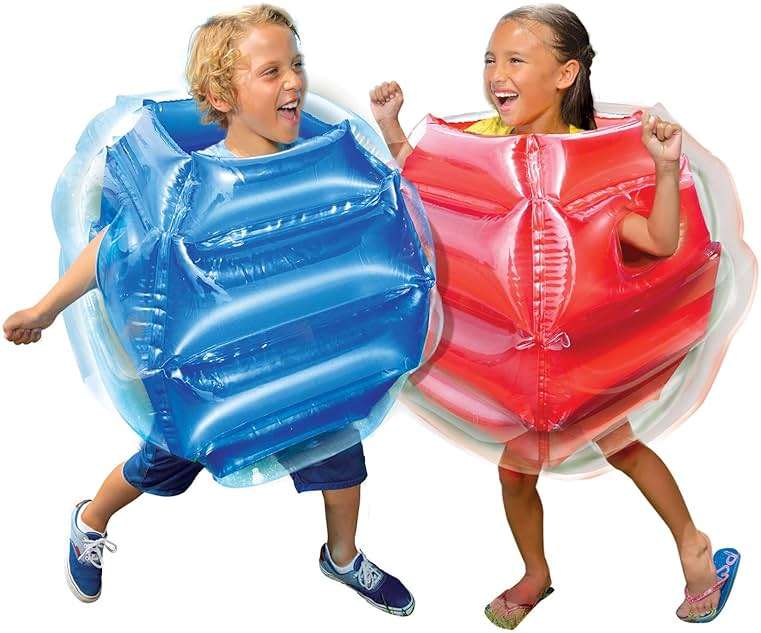 BANZAI: Bump N' Bounce Body Bumpers, A Game of Bumping & Bopping, 2 Bumpers Included in Red & Blue, Fun & Safe Cushion Inflatable Surface, For Ages 4 and up - Image 2