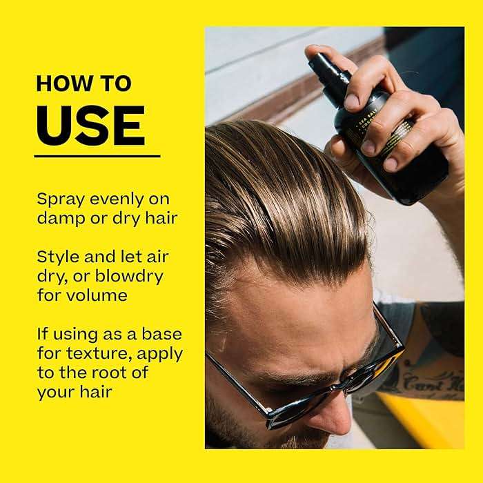 BYRD Hairdo Products Byrd Sea Salt Surfspray, Salty Coconut Scent, Texturizing and Volumizing Sea Salt Spray for Men for Hydrated, Shiny Surfer Hair, Safe for All Hair Types, 8 Fl Oz - Texture Spray - Image 6