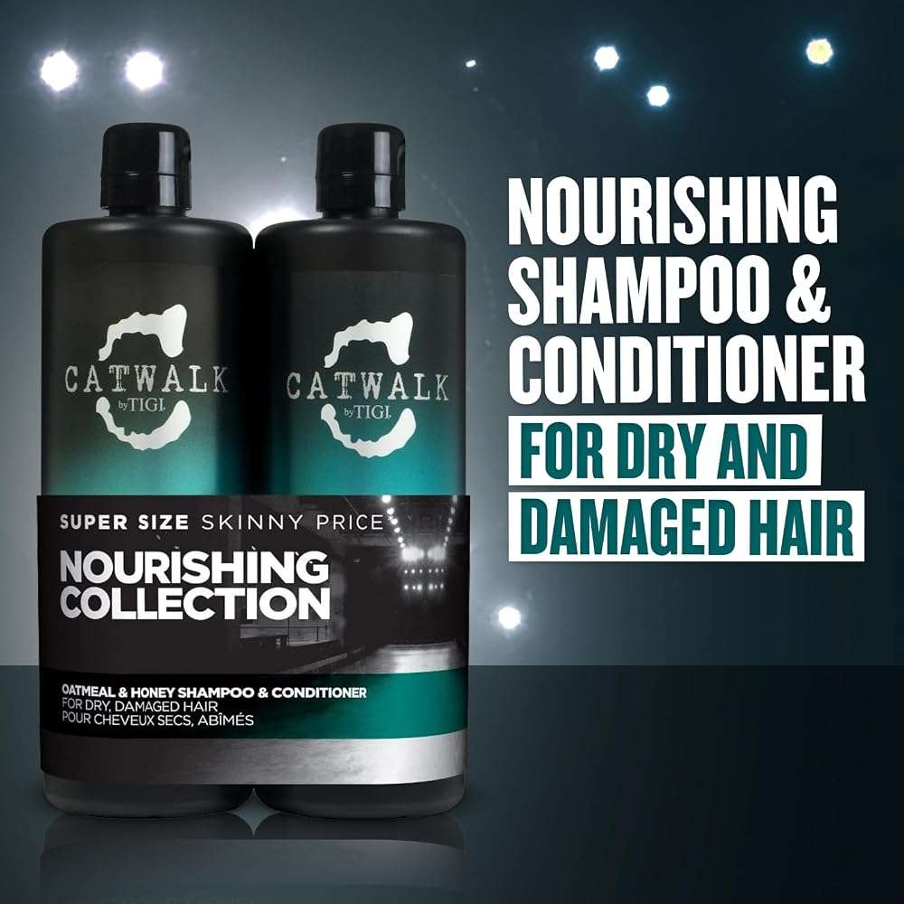 TIGI Catwalk Oatmeal & Honey Shampoo and Conditioner, Set - Image 2