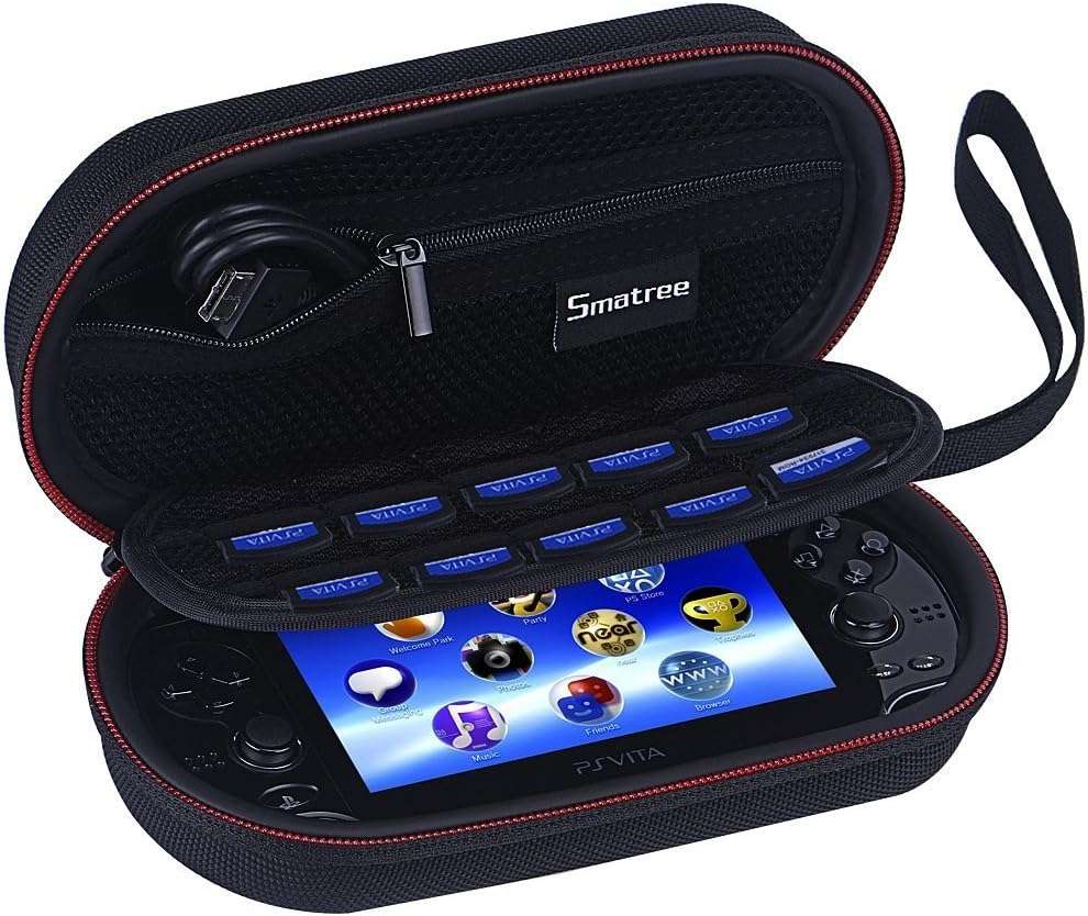 Smatree P100 Carrying Case Compatible for PS Vita, PS Vita Slim,PSP 3000(Without Cover) (Not Fit with PS Vita PCH 2000!)(Console and Accessories NOT Included) - Image 1