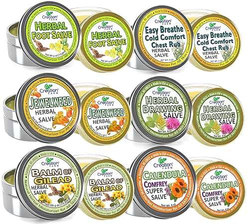 Creation Farm Drawing Salve, Draw Salve Herbal Skin care. 4 OZ Herb Plant Based - Image 4
