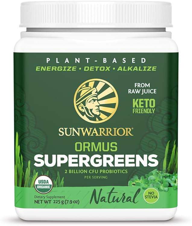 SUNWARRIOR Organic Ormus Supergreens Natural, 8 OZ - Image 1