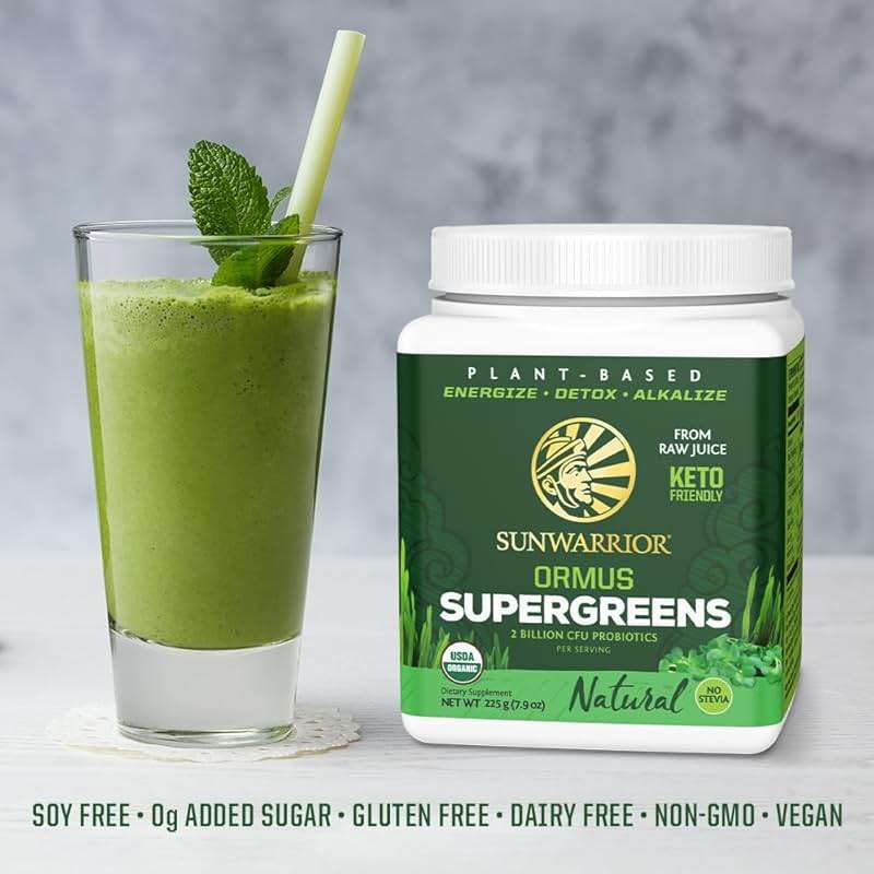 SUNWARRIOR Organic Ormus Supergreens Natural, 8 OZ - Image 5
