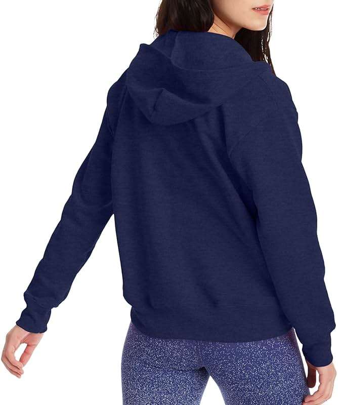 Hanes, Ecosmart Fleece Full Hoodie, Zip-up Hooded Sweatshirt for Women - Image 3