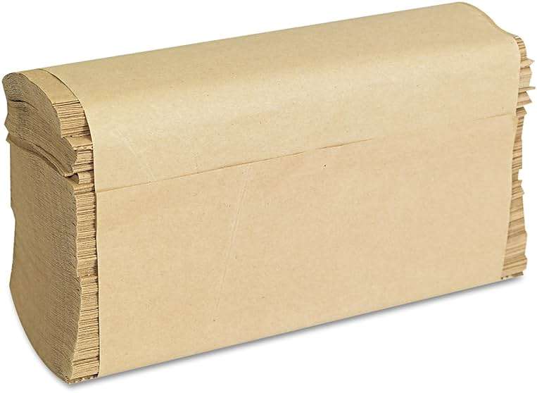 GEN 1508 Folded Paper Towels, Multifold, 9 x 9 9/20, Natural, 250 Towels per Pack (Case of 16 Packs) - Image 4