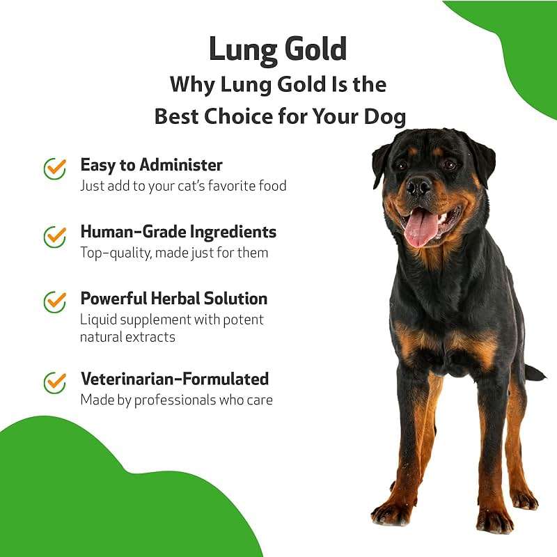 Pet Wellbeing Lung Gold for Dogs - Respiratory Support for Canine Lungs, Healthy Immune Defenses, Lower Respiratory Tract - NASC Certified & Vet-Formulated - 2 oz Liquid - Image 5