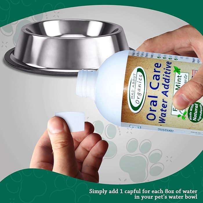 Mad About Organics Oral Care Water Additive for Cats & Dogs – Gentle Dental Support – Reduces Breath Odors, Promotes Gum Health – No Brushing – Convenient for Daily Use, Fresh Mint Flavor, 32 FL oz - Image 3