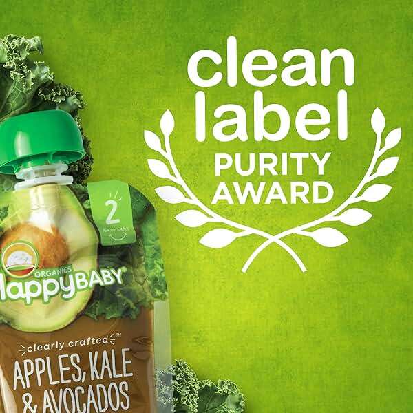 Happy Baby Organics Clearly Crafted Stage 1 Baby Food Pouches, Prunes, 3.5 Ounce Pouch (Pack of 16) - Image 3