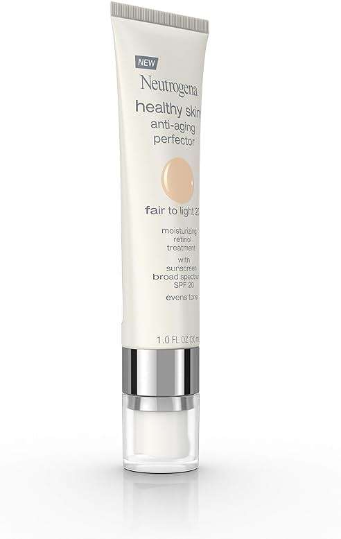 Neutrogena Retinol Treatment and Tinted Facial Moisturizer, Healthy Skin Anti-Aging Perfector with Broad Spectrum SPF 20 Sunscreen with Titanium Dioxide, 20 Fair to Light, 1 fl. oz - Image 11