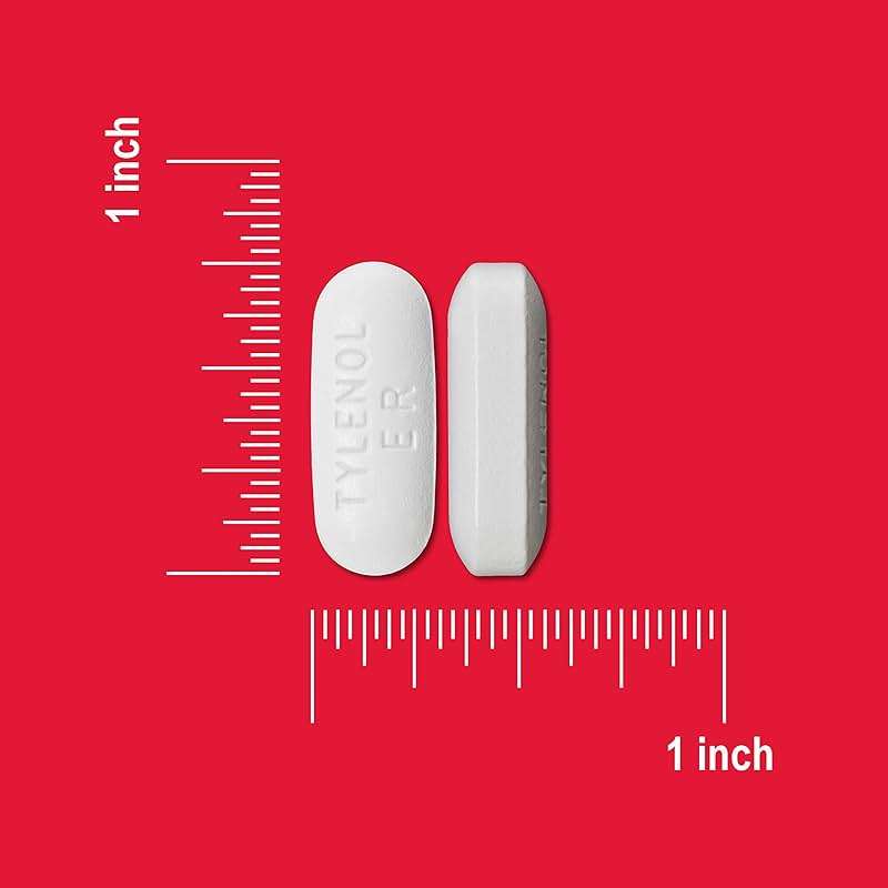 Tylenol 8 Hour Acetaminophen 650 mg Extended Release Caplets, Fast Acting Bi-Layer Design, Quick & Long Lasting Pain Relief for Muscle, Joint, Back & Arthritis Aches, Fever Reducer, 100 Count - Image 7
