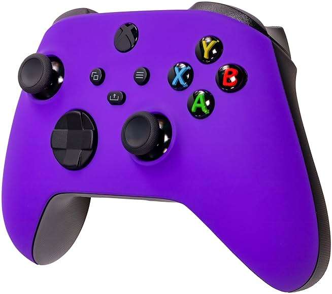 Xbox One Series X S Custom Soft Touch Controller - Soft Touch Feel, Added Grip, Vibrant Purple Color - Compatible with Xbox One, Series X, Series S - Image 2