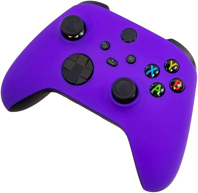 Xbox One Series X S Custom Soft Touch Controller - Soft Touch Feel, Added Grip, Vibrant Purple Color - Compatible with Xbox One, Series X, Series S - Image 4