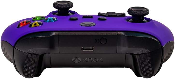 Xbox One Series X S Custom Soft Touch Controller - Soft Touch Feel, Added Grip, Vibrant Purple Color - Compatible with Xbox One, Series X, Series S - Image 5