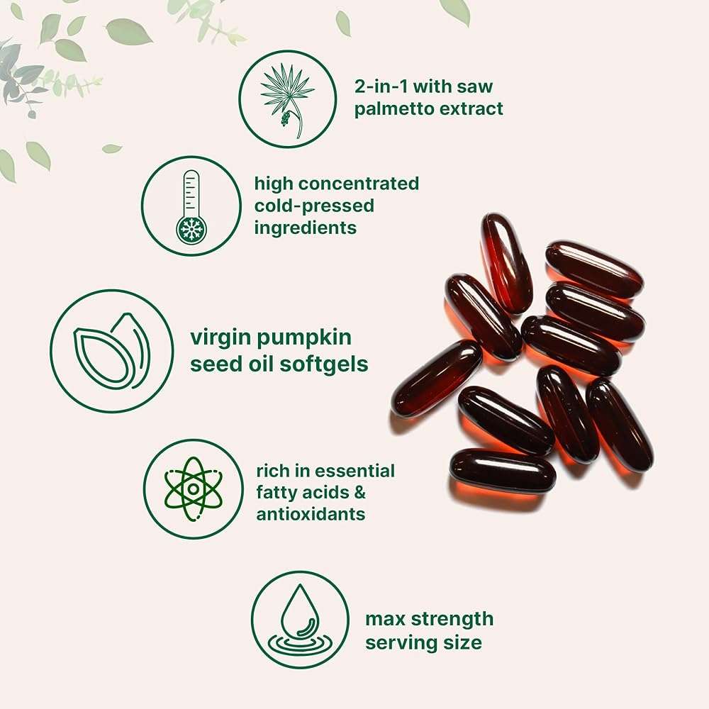 Micro Ingredients Pumpkin Seed Oil with Saw Palmetto,300 Softgels | Cold Pressed, Pure Virgin Oil, Essential Fatty Acids, & Phytosterols | Non-GMO - Image 4