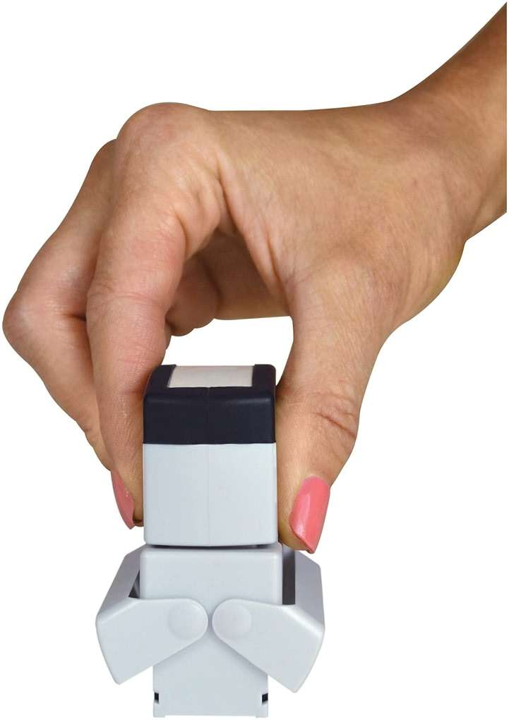 Accu-Stamp2® Shutter One-Color Stamp, "Scanned", 1 5/8" x 1/2" Impression, Red - Image 3