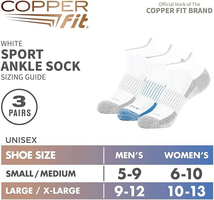 Copper Fit Ankle Length Sport Socks - Image 3