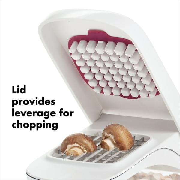 OXO Good Grips Vegetable and Onion Chopper with Easy Pour Opening White - Image 4