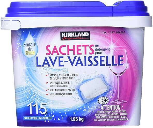 Kirkland Signature Easy to Use, Streak Free Premium Dishwasher Pacs, Automatic Dishwasher Detergent - Image 2