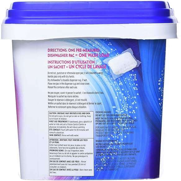 Kirkland Signature Easy to Use, Streak Free Premium Dishwasher Pacs, Automatic Dishwasher Detergent - Image 3