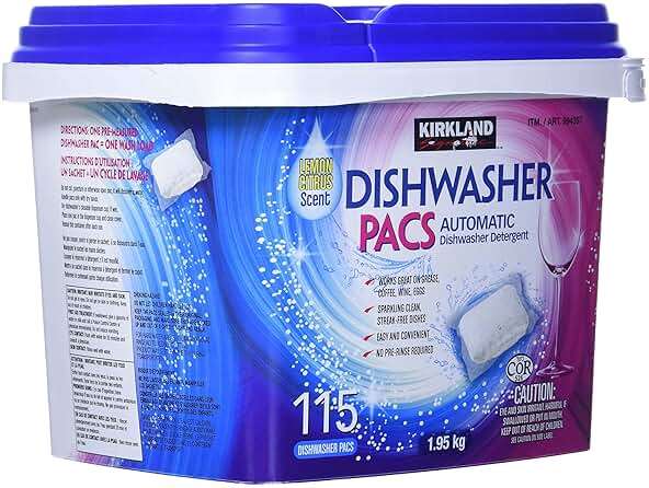 Kirkland Signature Easy to Use, Streak Free Premium Dishwasher Pacs, Automatic Dishwasher Detergent - Image 5