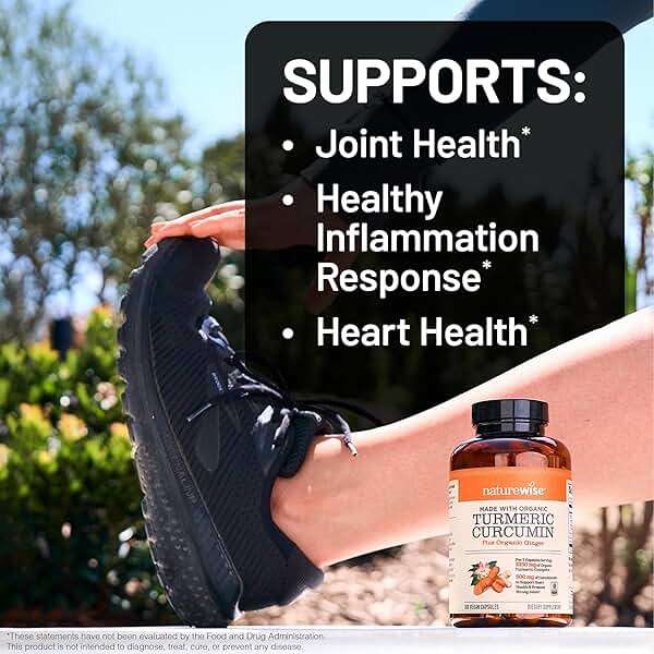 NatureWise Curcumin Turmeric 2250mg - 95% Curcuminoids & BioPerine Black Pepper Extract for Advanced Absorption - Daily Joint and Immune Health Support - Vegan, Non-GMO, 90 Count[30-Day Supply] - Image 7