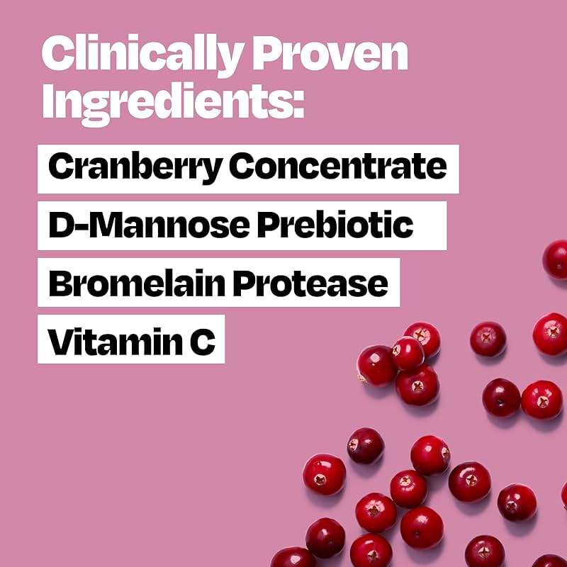Cystex Cranberry Urinary Health Supplement Liquid - D-Mannose, Prebiotic, & Vitamin C for Urinary Tract & Bladder Support - Daily Urinary Wellness for Women & Men, Sugar-Free - 7.6 fl oz - Image 4