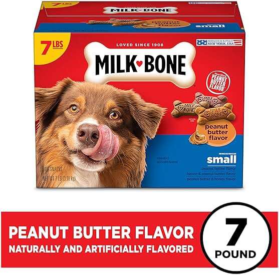 Milk-Bone Peanut Butter Flavor Dog Biscuits, Naturally & Artificially Flavored, 7 Lb. Box - Image 2