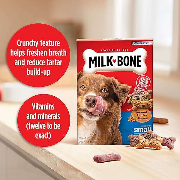 Milk-Bone Peanut Butter Flavor Dog Biscuits, Naturally & Artificially Flavored, 7 Lb. Box - Image 5