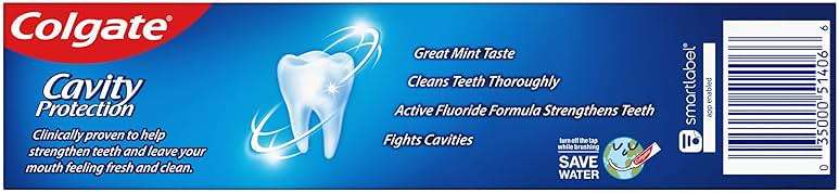 Colgate Cavity Protection Toothpaste with Fluoride - 4 Ounce (Pack of 6) - Image 4