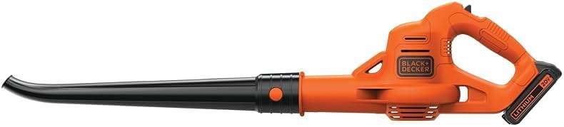 BLACK+DECKER Cordless Leaf Blower with Battery and Charger 20V MAX, Electric Leaf Blower 130 mph Air Speed, Lightweight Design (LSW221) - Image 1