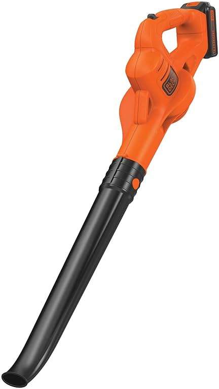 BLACK+DECKER Cordless Leaf Blower with Battery and Charger 20V MAX, Electric Leaf Blower 130 mph Air Speed, Lightweight Design (LSW221) - Image 3