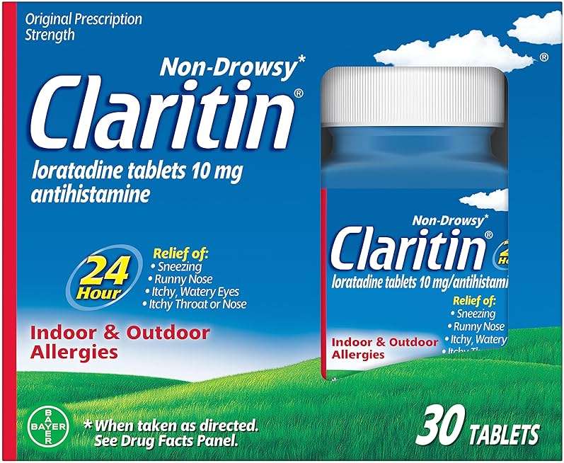 Claritin 24 HR Non Drowsy Allergy Medicine, Loratadine antihistamine tablets, 30 Ct - Image 1