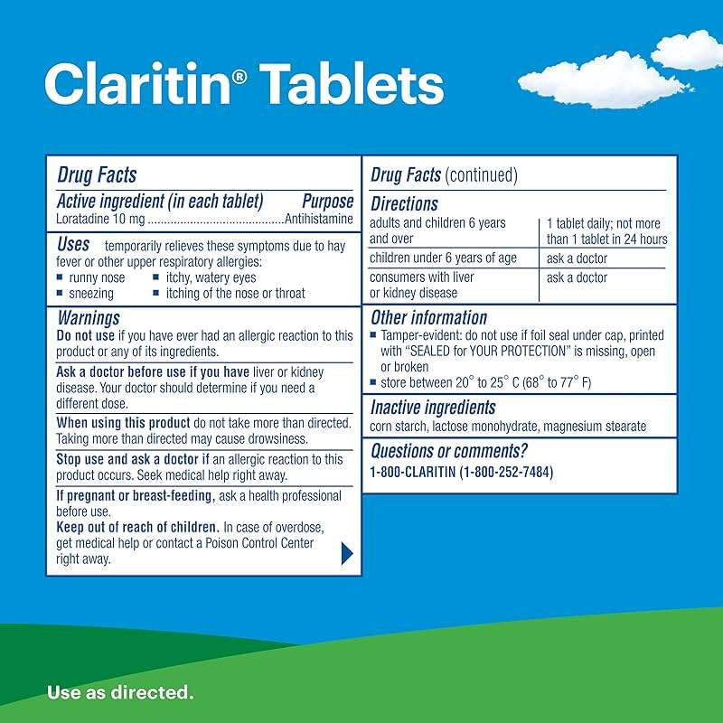 Claritin 24 HR Non Drowsy Allergy Medicine, Loratadine antihistamine tablets, 30 Ct - Image 9