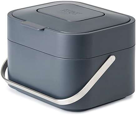 Joseph Joseph Intelligent Waste Compost Bin Food Waste Caddy with Odor Filter and Ventilation, 1 Gallon / 4 liters, Graphite - Image 4