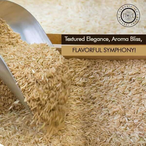 Pride Of India - Extra Long Brown Basmati Rice - Naturally Aged Healthy Grain, 3 lbs Jar - Image 3